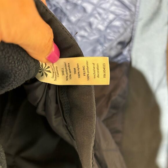 Athleta Rock Springs Quilted Jacket Women’s XXS Blue Hooded Full-Zip - Picture 7 of 7